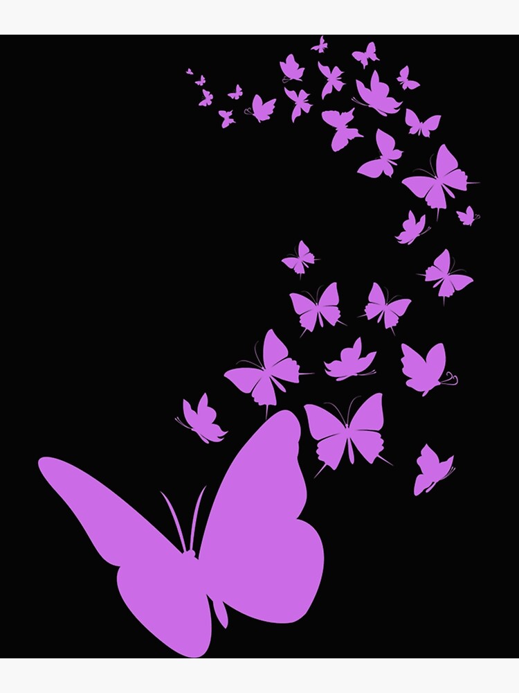 "Purple Butterfly Emoji Cute Kawaii Epilepsy Awareness " Poster for Sale by BellaBDesign Redbubble
