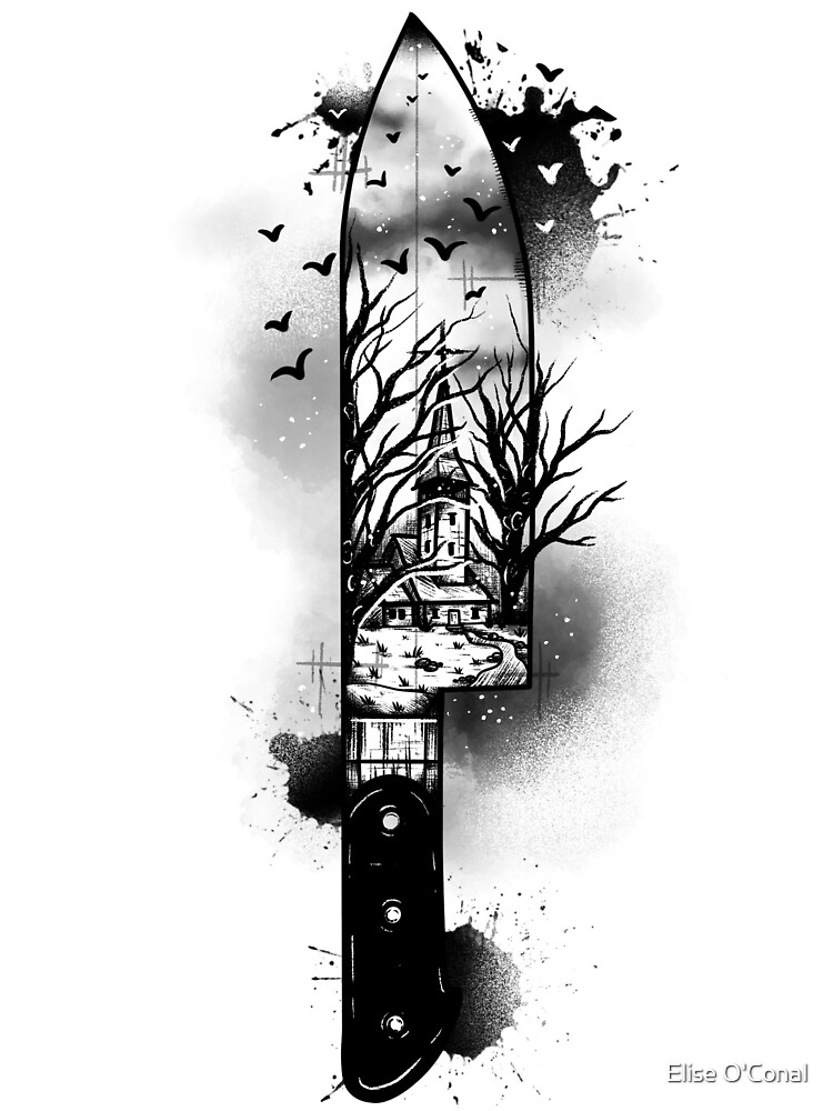Gothic Knife Sticker for Sale by Elise O'Conal