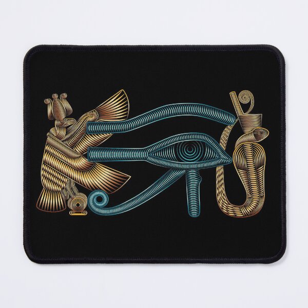 Item preview, Eye of Ra with bird and snake Turquoise Gold designed and sold by hockeng.
