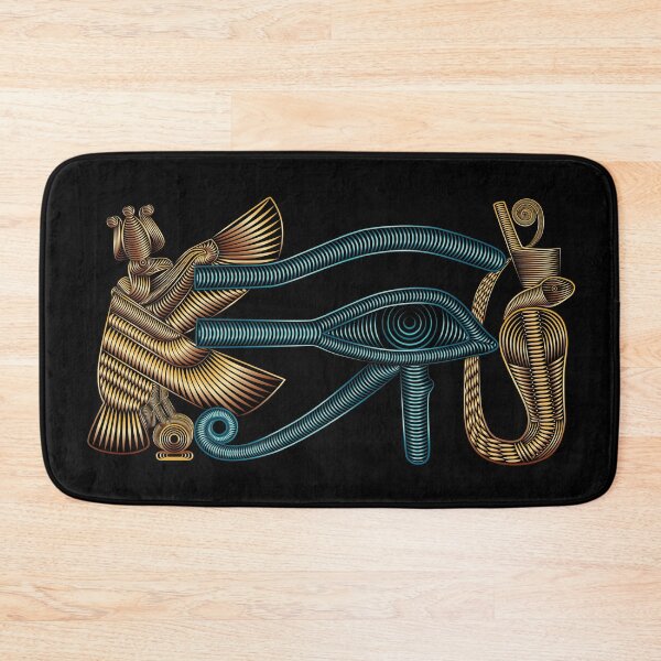 Item preview, Eye of Ra with bird and snake Turquoise Gold designed and sold by hockeng.