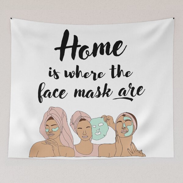 Item preview, Home is Where the Face Mask Are designed and sold by Dollfacedesign.