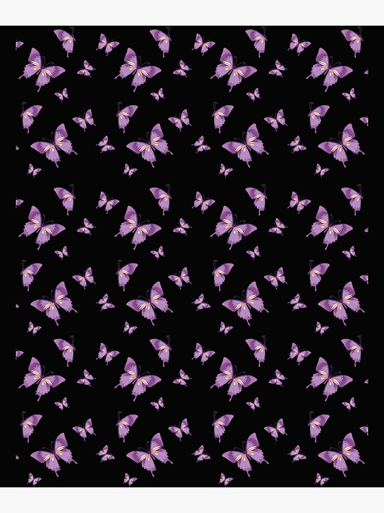 Impression photo « papillon violet emoji mignon kawaii sensibilisation