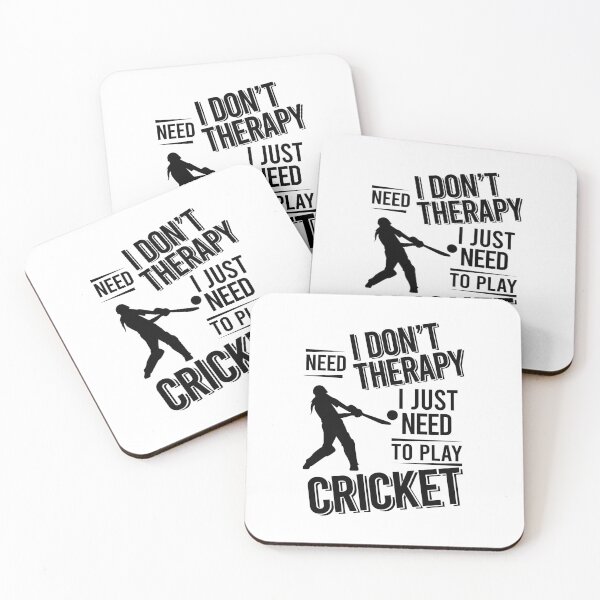 Item preview, I don't need therapy i just need to play Cricket designed and sold by Vanthuandesign.
