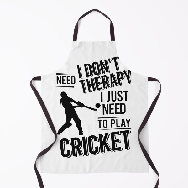 Item preview, I don't need therapy i just need to play Cricket designed and sold by Vanthuandesign.