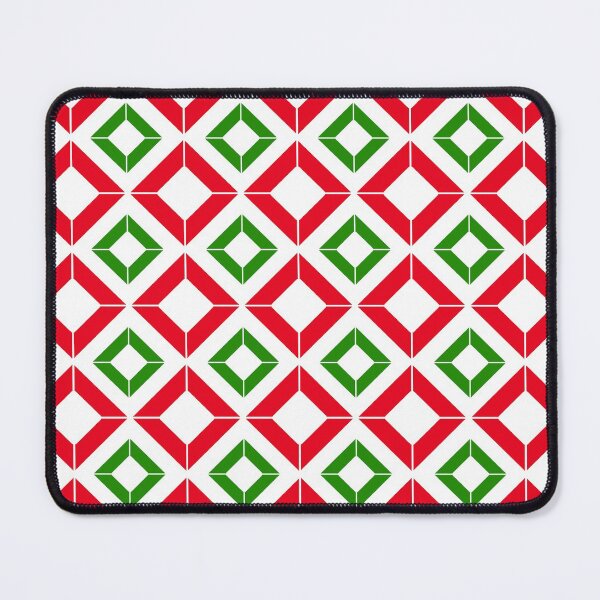Item preview, Abstract geometric pattern - green and red. designed and sold by K.S ART.