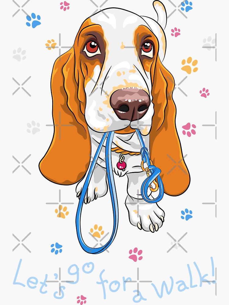 Lets Go For A Walk Sticker