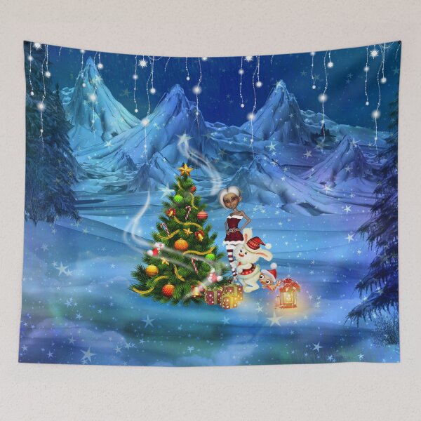Item preview, Merry christmas in a winter landscape designed and sold by nicky2342.