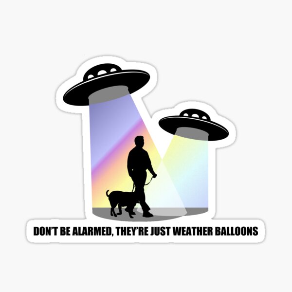 Just Weather Balloons Sticker