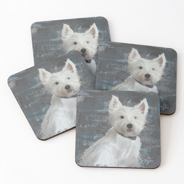 Item preview, West Highland Terrier (Mi Westie es mi mejor amiga) - Pintura digital designed and sold by DoggoTankDesign.