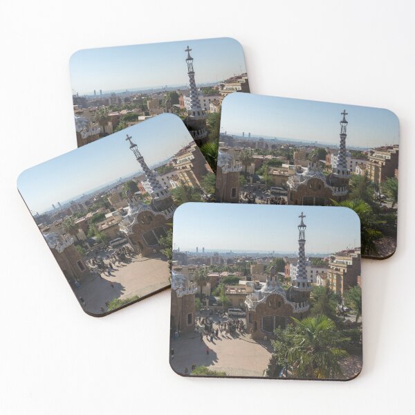 Item preview, Famous Barcelona Vista from Antoni Gaudis Park Guell  designed and sold by Georgia Mizuleva.
