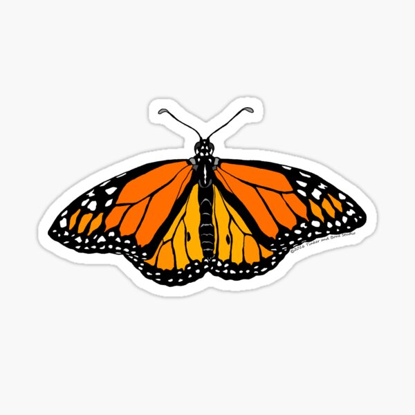 Monarch Butterfly Sticker