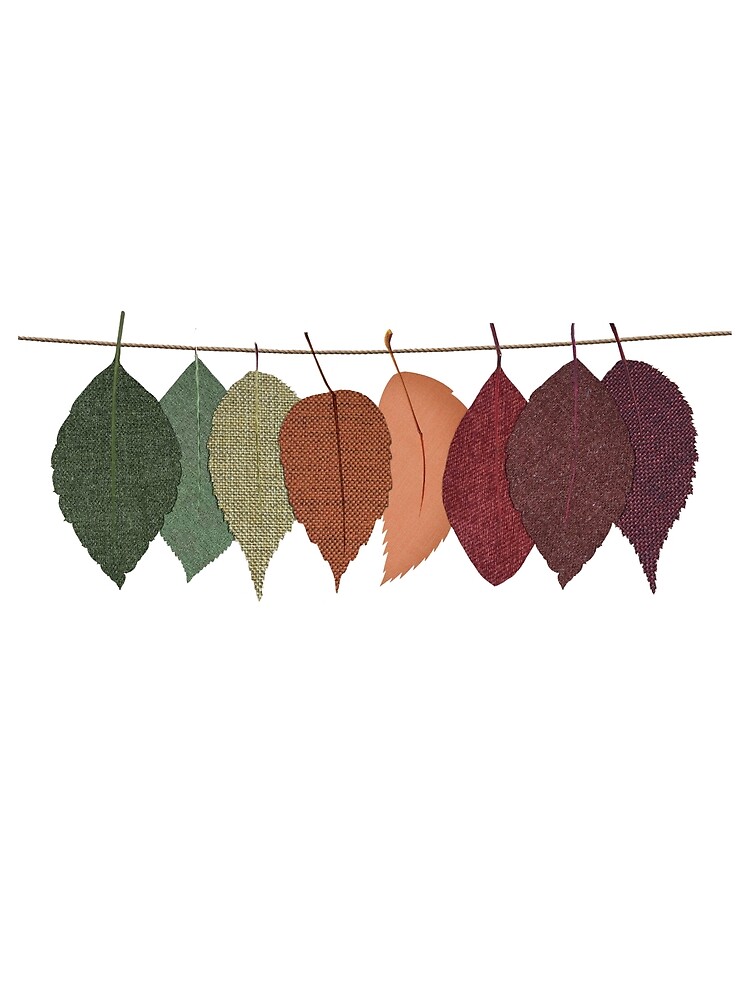 Thumbnail 3 of 3, Scarf, leaves Array designed and sold by TWFASHION.