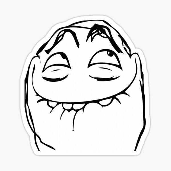 Troll Face Sus Sticker - Troll face sus - Discover & Share GIFs