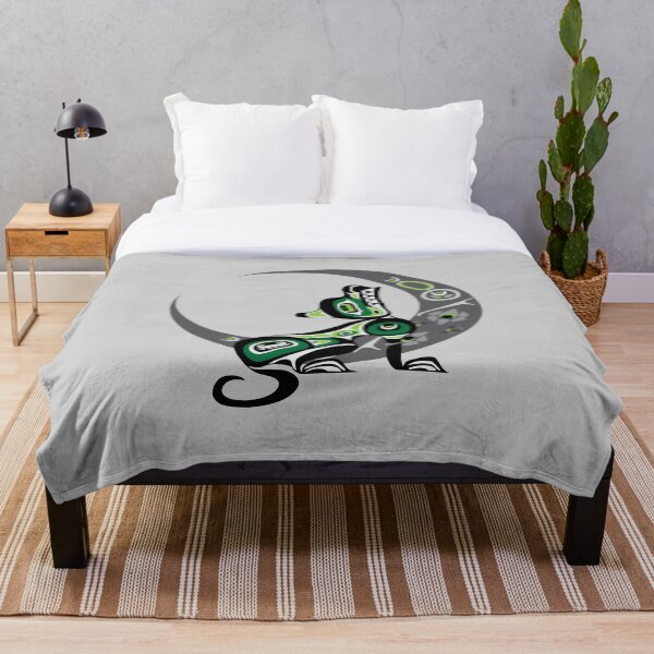 Item preview, El lobo aullador verde designed and sold by WorkingWhatnot.