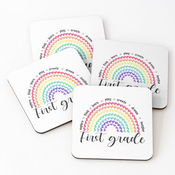 Item preview, first grade heart rainbow cute designed and sold by tuyetnhung98.