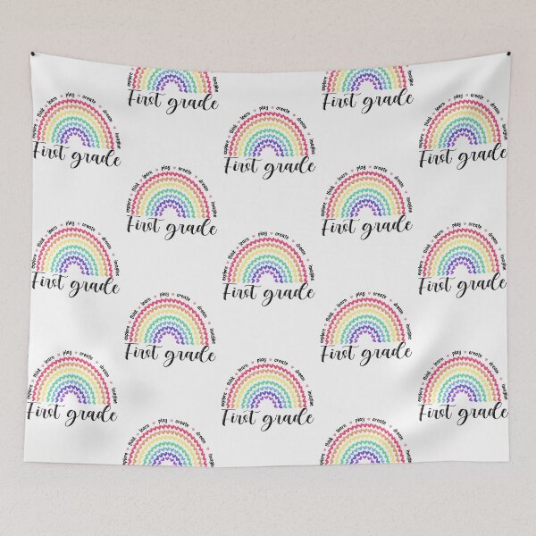 Item preview, first grade heart rainbow cute designed and sold by tuyetnhung98.