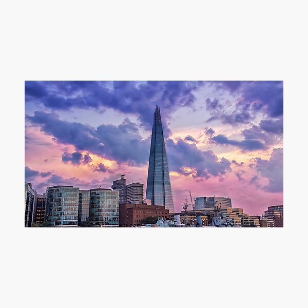 The Shard London Sunset Photographic Print