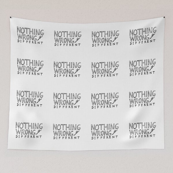 Item preview, Nothing Wrong with Different Black Outline designed and sold by lineartdesigns.