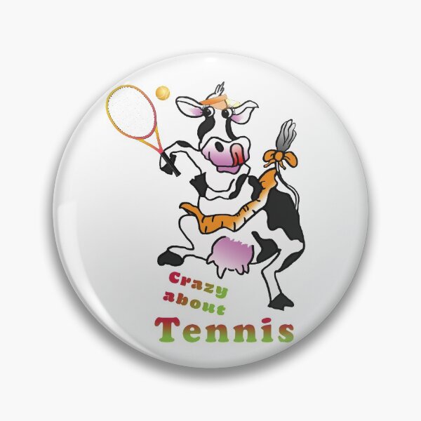 Item preview, Copy of Crazy Cow, crazy about Tennis designed and sold by albadawnart.