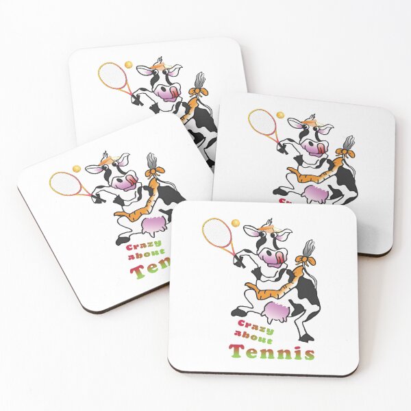 Item preview, Copy of Crazy Cow, crazy about Tennis designed and sold by albadawnart.