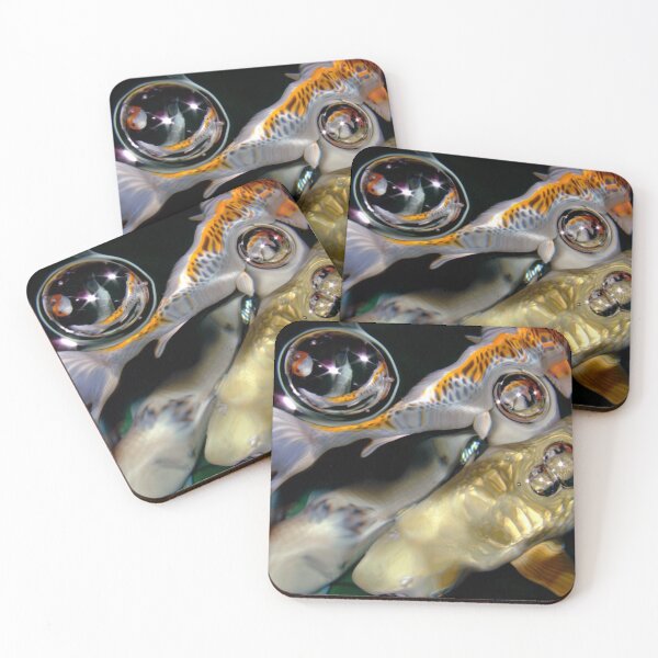 Item preview, Fish Wishes AKA Something Fishy Aquarium Abstract Artist Jenny Meehan designed and sold by Jenny Meehan Art Prints and Patterns  .