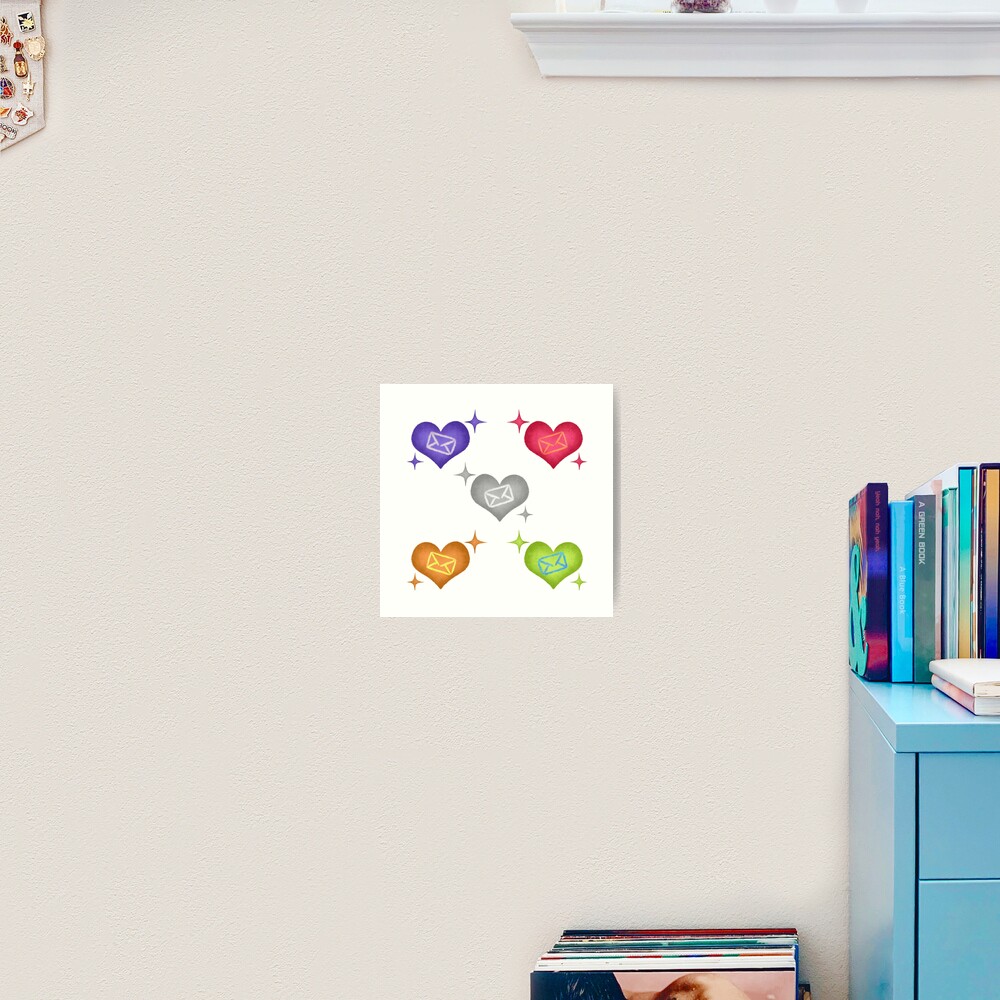 "Mystic Messenger - Hearts" Art Print for Sale by MariannaGj | Redbubble