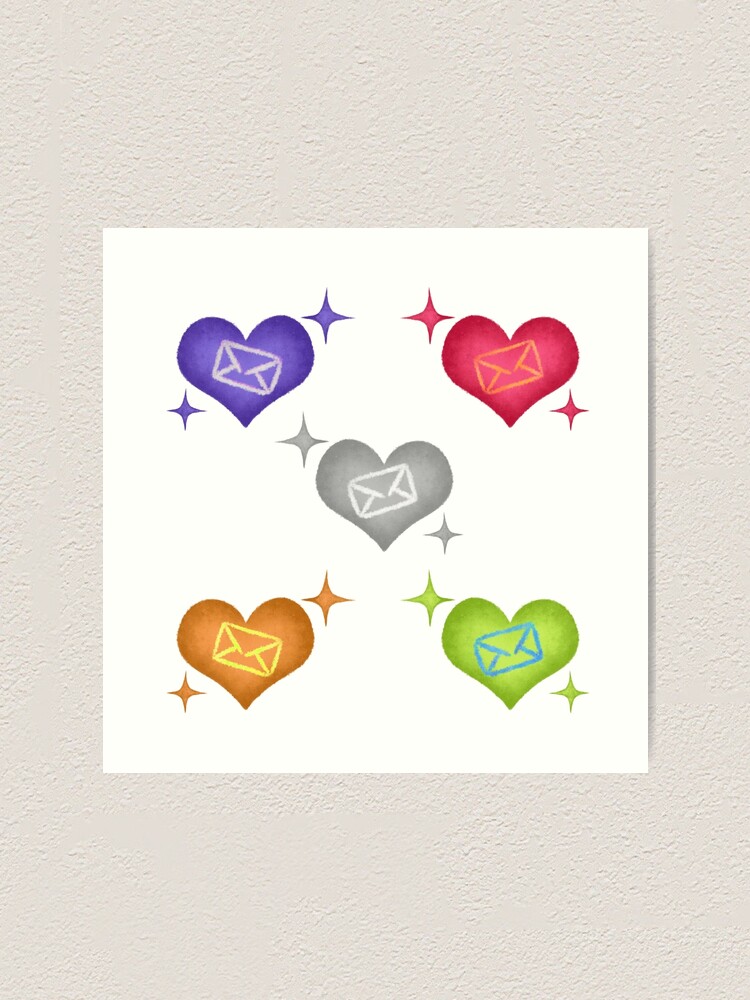 "Mystic Messenger - Hearts" Art Print for Sale by MariannaGj | Redbubble