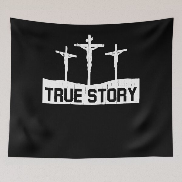 Item preview, True Story Christmas Jesus On Cross Religious Christian designed and sold by theresamorelli.