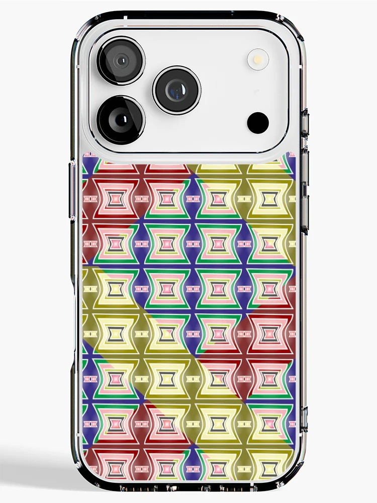 Thumbnail 1 of 5, iPhone Case, Geometric Patterns With Multi Colors designed and sold by ClassyPatterns.