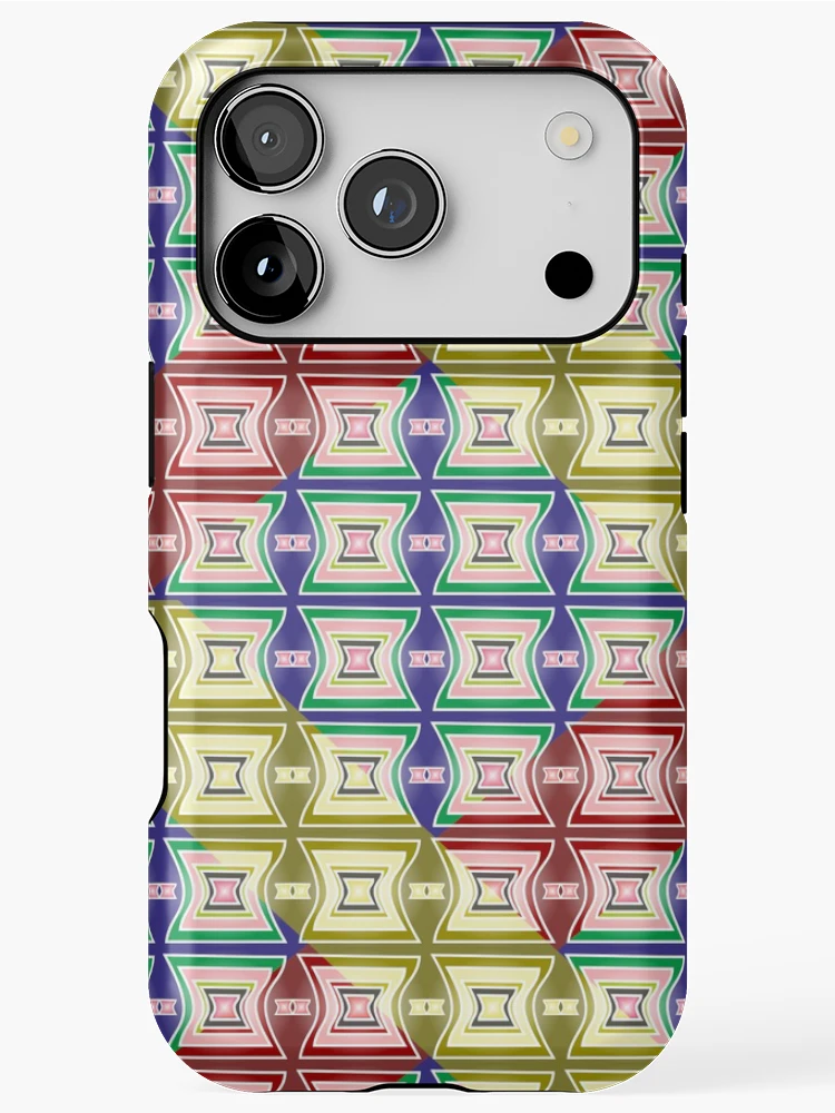Thumbnail 1 of 4, iPhone Case, Geometric Patterns With Multi Colors designed and sold by ClassyPatterns.