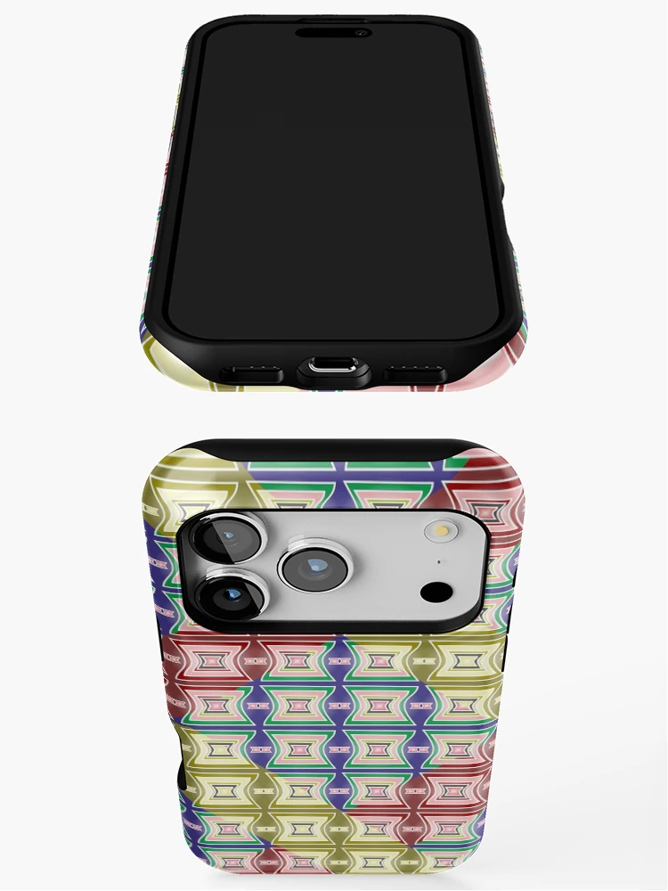 Thumbnail 3 of 4, iPhone Case, Geometric Patterns With Multi Colors designed and sold by ClassyPatterns.