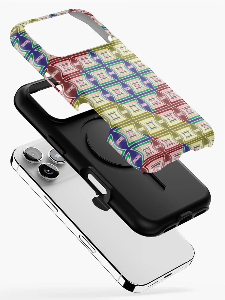 Thumbnail 2 of 4, iPhone Case, Geometric Patterns With Multi Colors designed and sold by ClassyPatterns.