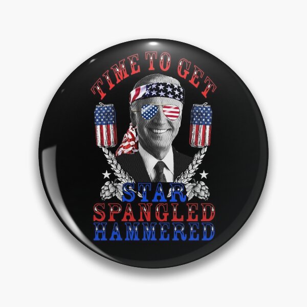 Item preview, Time To Get Star Spangled Hammered 4th Of July Joe Biden Gear designed and sold by DynamicDesign.