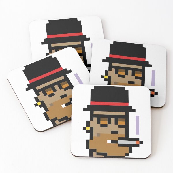 Item preview,  CryptoPunk #8348 Pixel Top Hat &Big Beard&Cigarette NFT  designed and sold by PetTotem.
