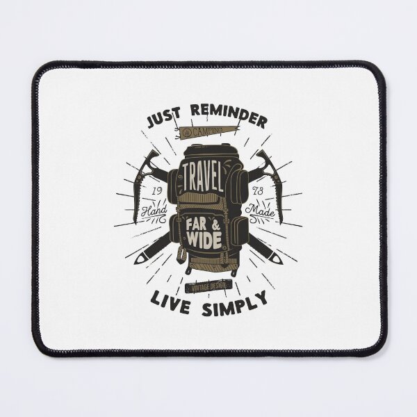Item preview, Travel Far and Wide - Live Simply designed and sold by Obsesie.