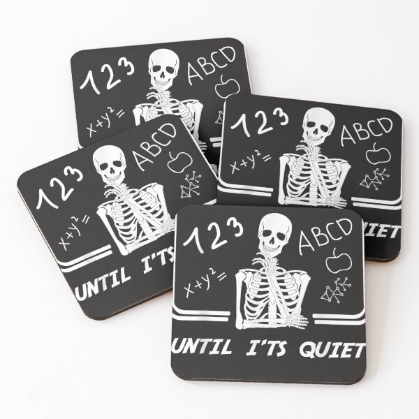 Item preview, I'll Just Wait Until It's Quiet Skeleton Teacher designed and sold by Vonfy.