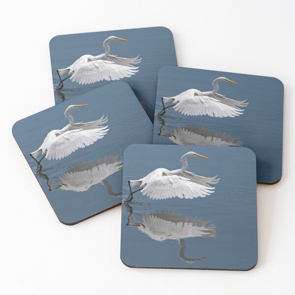 Item preview, Great White Egret Mirror Reflection designed and sold by DonMc.