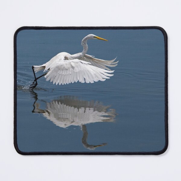 Item preview, Great White Egret Mirror Reflection designed and sold by DonMc.