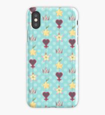 KH Destiny Trio Pattern - Blue iPhone Case