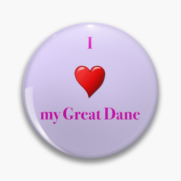 Item preview, Great Dane love designed and sold by CreaKat.