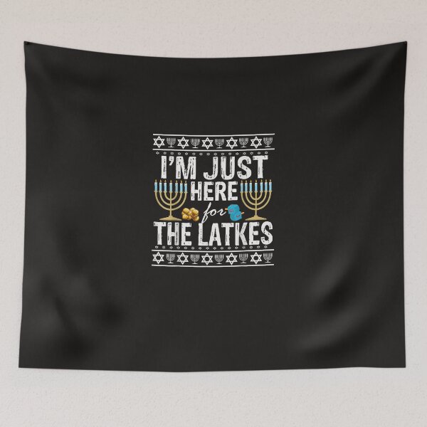 Item preview, I'm Just Here for the Latkes Jewish Gift designed and sold by Vonfy.