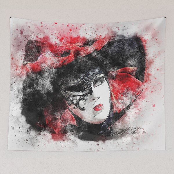 Item preview, Watercolor lady mask designed and sold by NoahDea.