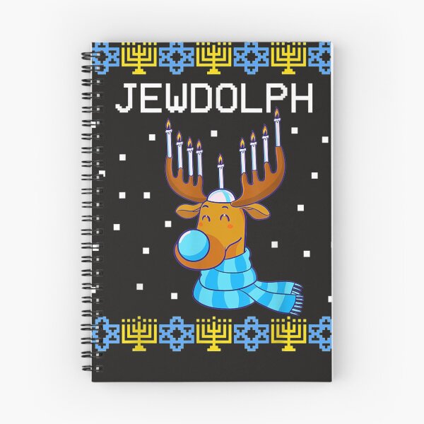 Item preview, Jewdolph Ugly Hanukkah Sweater Reno Menorah Janucá designed and sold by Vonfy.