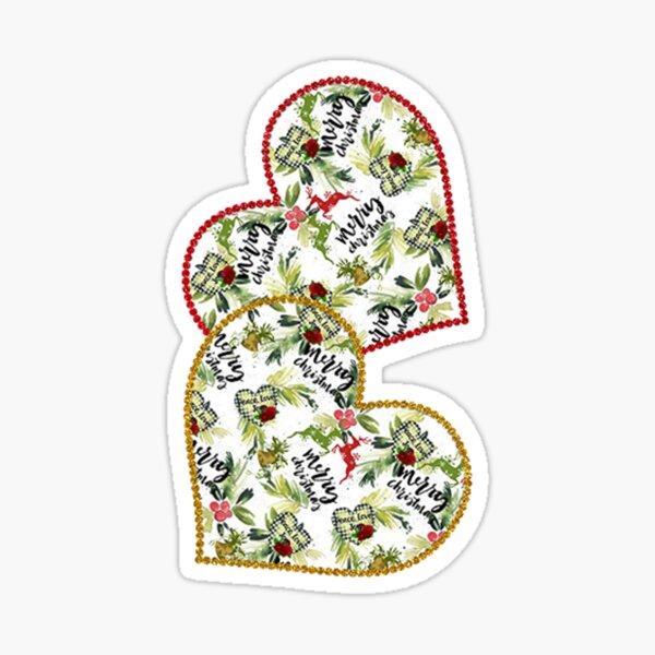 Aperçu de l'œuvre Horloges Motif de Noël de rennes et de coeurs, Père Noël mignon festif, Noël Grinch et Plaid, Souvenirs de Noël en famille créée et vendue par Adri Barnard.