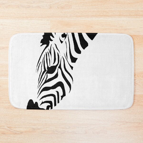 Item preview, Grazing Zebra Minimalist Art Isolated On White designed and sold by taiche.