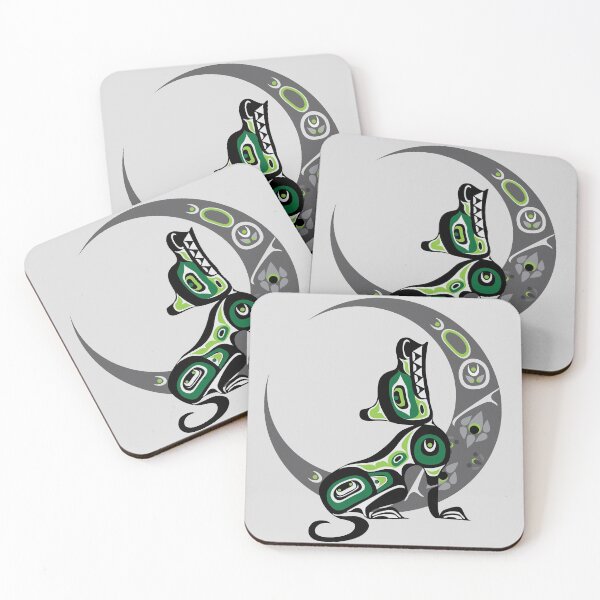 Item preview, El lobo aullador verde designed and sold by WorkingWhatnot.