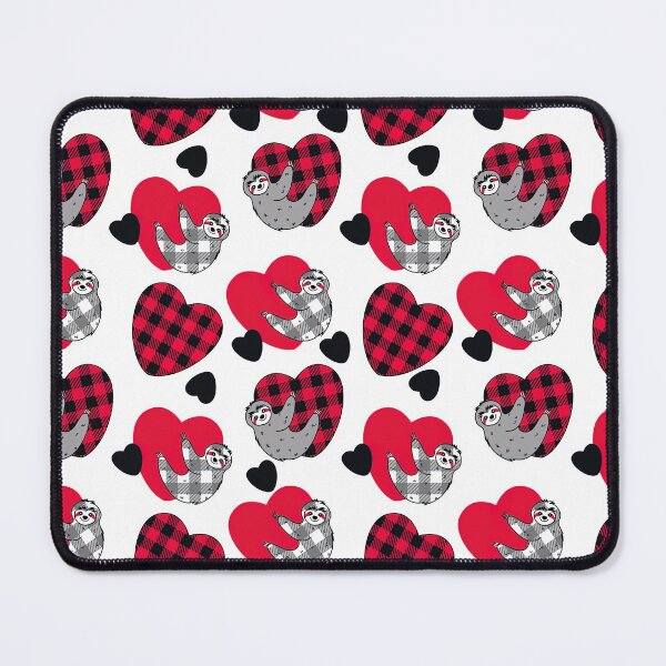 Item preview, Buffalo Plaid with Cute Sloth,Buffalo plaid Christmas Pattern Red Buffalo Plaid, Buffalo Plaid Pattern, Buffalo, Plaid Sloth designed and sold by graphic-genie.