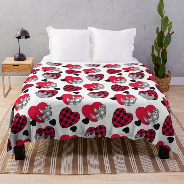 Item preview, Buffalo Plaid with Cute Sloth,Buffalo plaid Christmas Pattern Red Buffalo Plaid, Buffalo Plaid Pattern, Buffalo, Plaid Sloth designed and sold by graphic-genie.