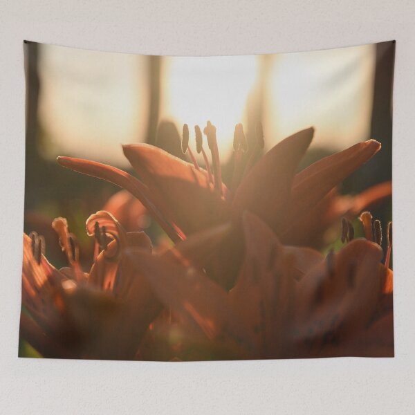 Item preview, Orange Lilies under the Setting Sun designed and sold by denis-romanov.