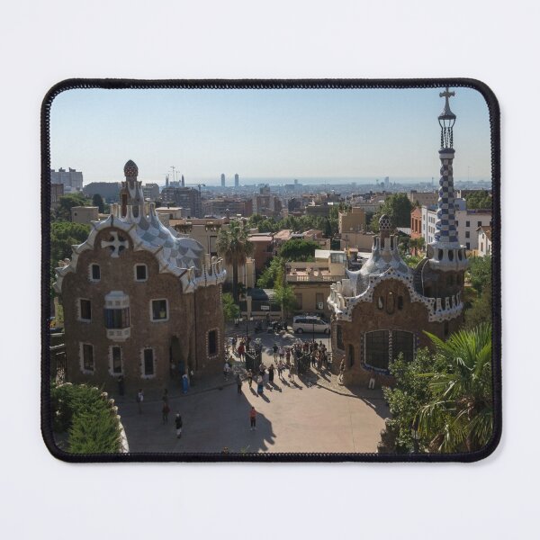 Item preview, Famous Barcelona Vista from Antoni Gaudis Park Guell designed and sold by Georgia Mizuleva.